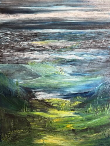 Into the horizon di Anette Thorup Hansen, Pittura in vendita su Singulart