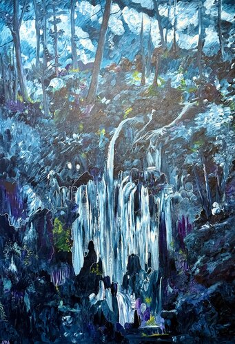 The Silence of the Gods van Anette Thorup Hansen, Schilderij te koop op Singulart