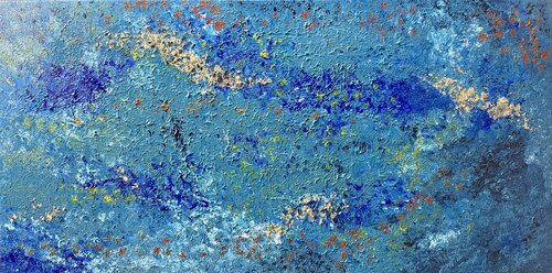 Into the waves of the ocean deep de Anette Thorup Hansen, Pintura a la venta en Singulart