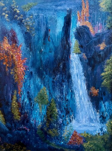 Wonder Waterfall de Anette Thorup Hansen, Pintura a la venta en Singulart