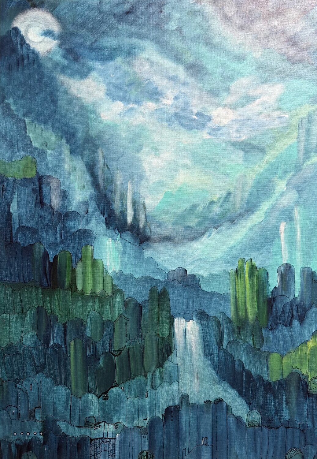 Society no.5 : On a Moonlit Night. Anette Thorup Hansen