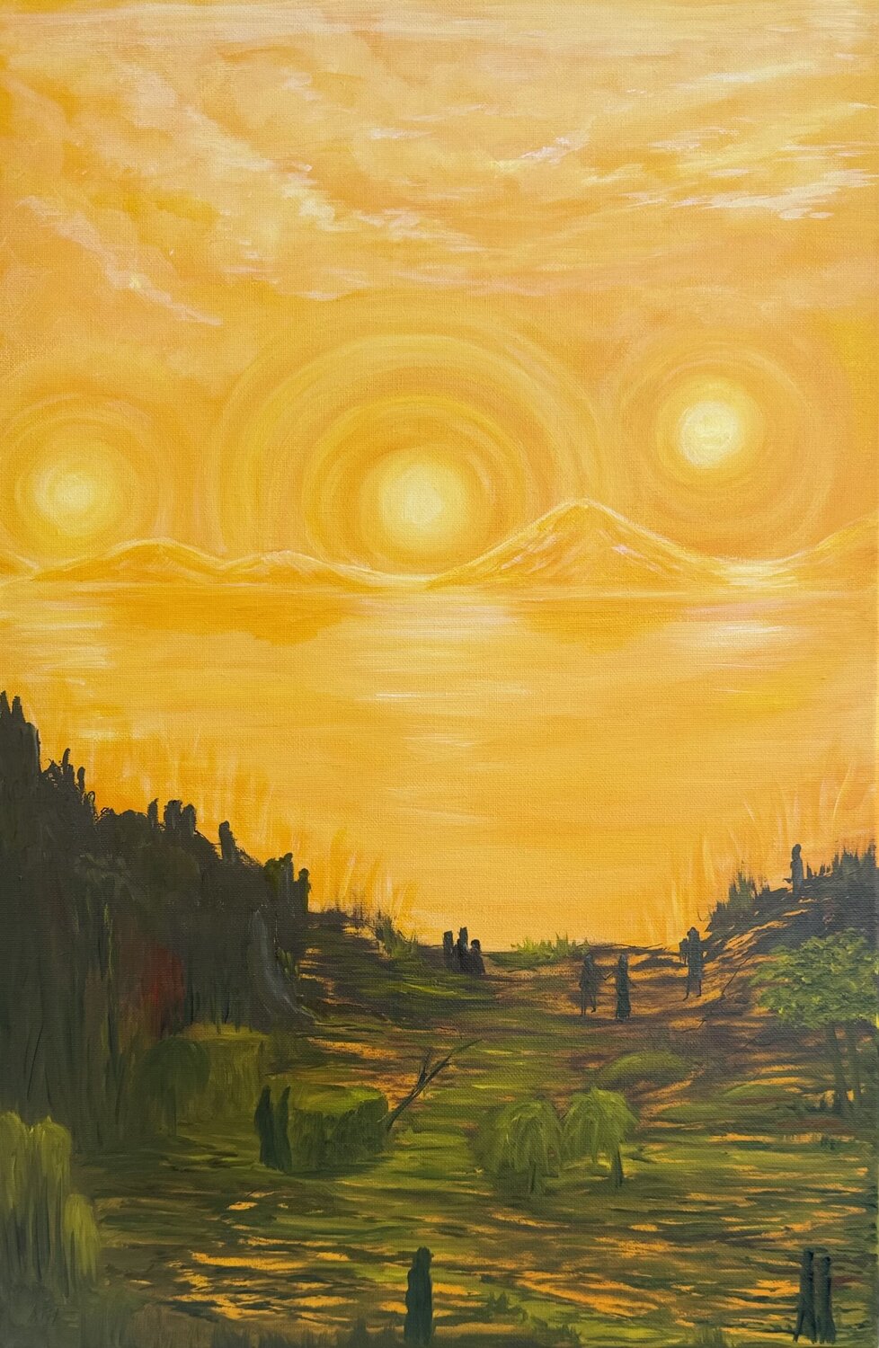 Sunsets Anette Thorup Hansen Pintura original en venta