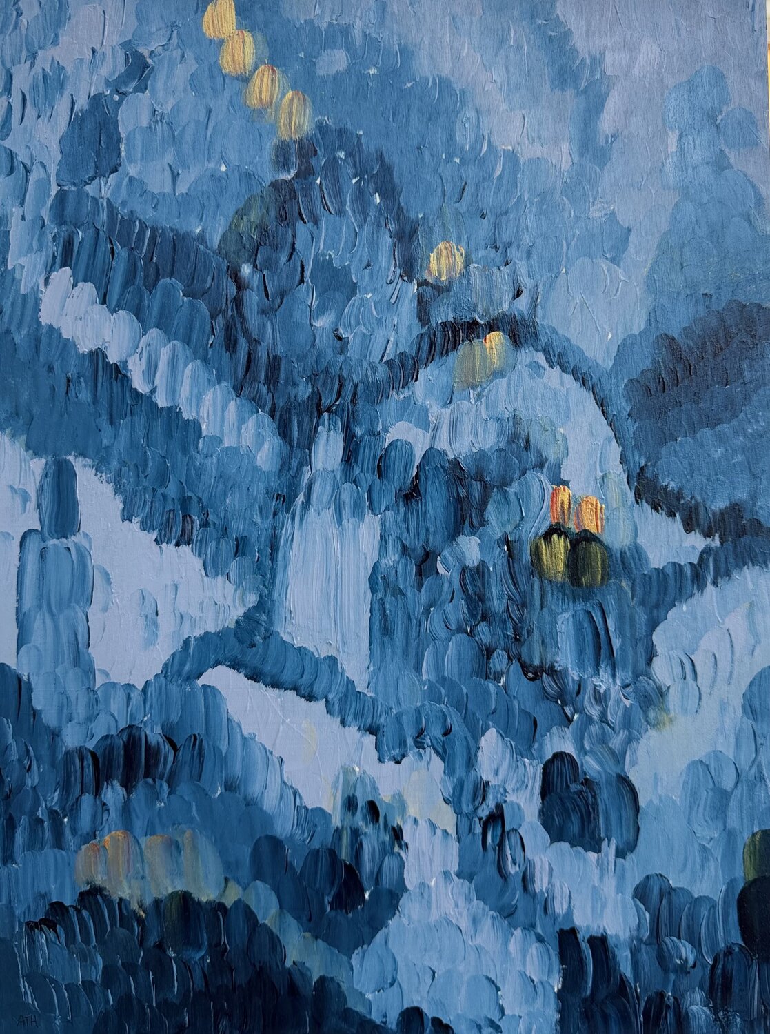 Amusement on Sunday Anette Thorup Hansen Pintura original en venta