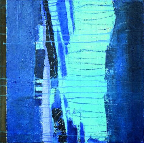 Stromaufwärts by Kathleen Kilchenmann, Painting for Sale on Singulart