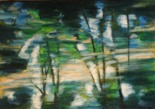 série" l'Ouche à Velars" von Guénaël Henrion, Malerei kaufen auf Singulart