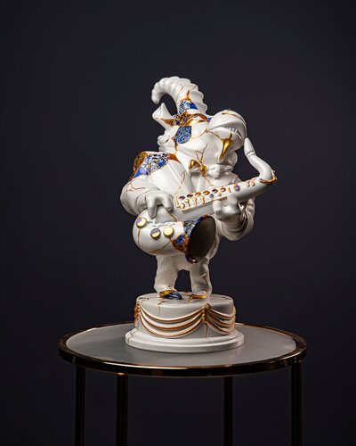 Capricorn – Zodiac Sign Kintsugi Collection von Valeria Anton, Skulptur kaufen auf Singulart