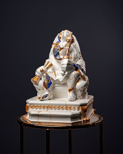Leo Zodiac  Sign Kintsugi Collection de Valeria Anton, Escultura a la venta en Singulart