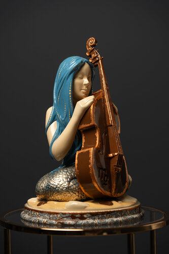 Musical Virgo  Blue Masquerade Collection van Valeria Anton, Beeldhouwwerk te koop op Singulart