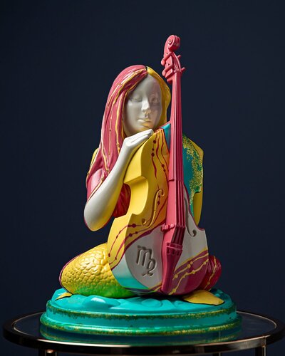 Virgo Zodiac Sign  The Fool’s Theatre Collection van Valeria Anton, Beeldhouwwerk te koop op Singulart