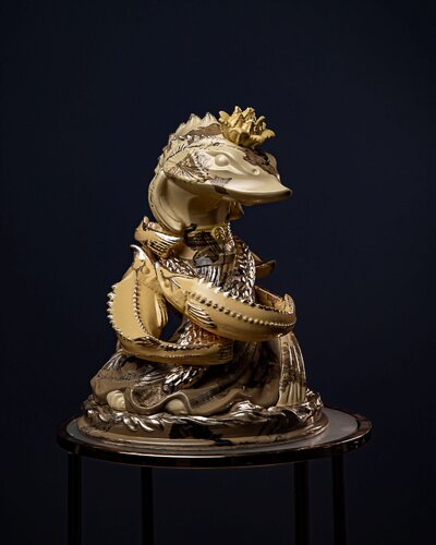 Pieces Zodiac Sign Terra Collection van Valeria Anton, Beeldhouwwerk te koop op Singulart