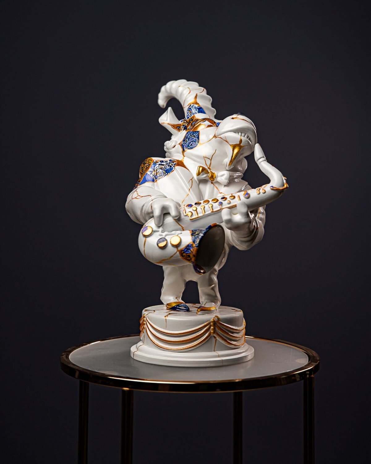 Capricorn – Zodiac Sign Kintsugi Collection Valeria Anton Skulptur zu verkaufen