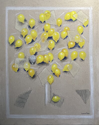 Lemon Tree Abstract von Xanthi Ioannidou, Malerei kaufen auf Singulart