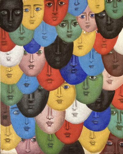 The Crowd von Xanthi Ioannidou, Malerei kaufen auf Singulart