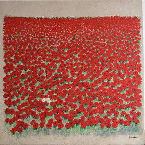 Sea Of Red van Xanthi Ioannidou, Schilderij te koop op Singulart