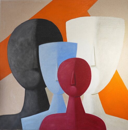 Layered Presence by Xanthi Ioannidou, Painting for Sale on Singulart