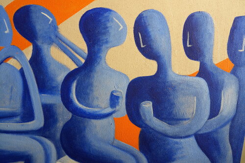 Echoes Between Forms van Xanthi Ioannidou, Schilderij te koop op Singulart
