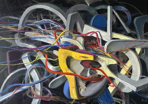 Anatomie de l’industrie by Sergey Isaverdyan, Painting for Sale on Singulart