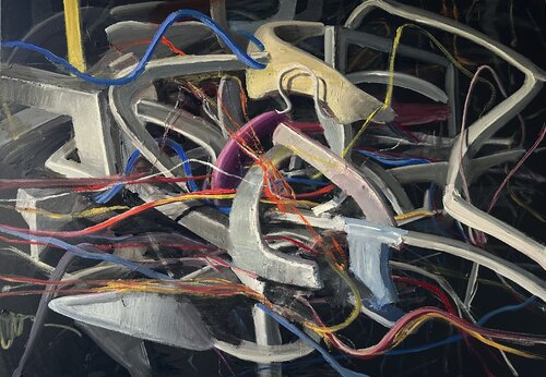 Anatomie de l’industrie by Sergey Isaverdyan, Painting for Sale on Singulart