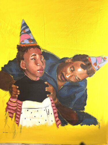 Party Hats by Avery Gray, Painting for Sale on Singulart