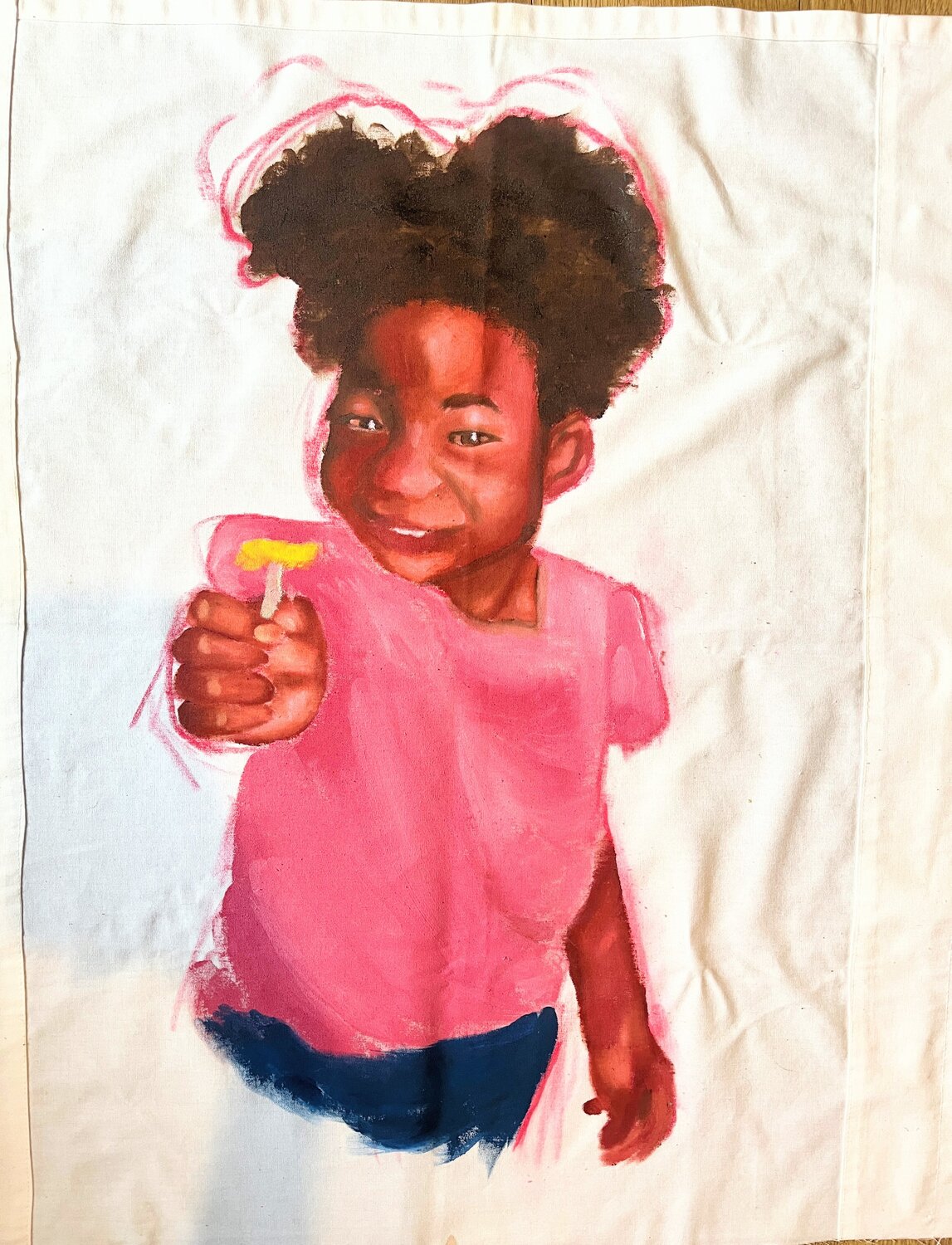 Flower for You Avery Gray Original painting for sale