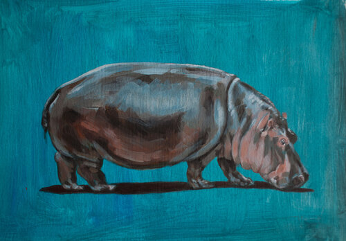 Hippo van Hubert Camiglieri, Schilderij te koop op Singulart