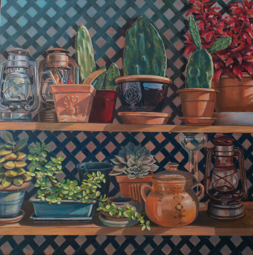 Il y a des cactus... de Hubert Camiglieri, Pintura a la venta en Singulart