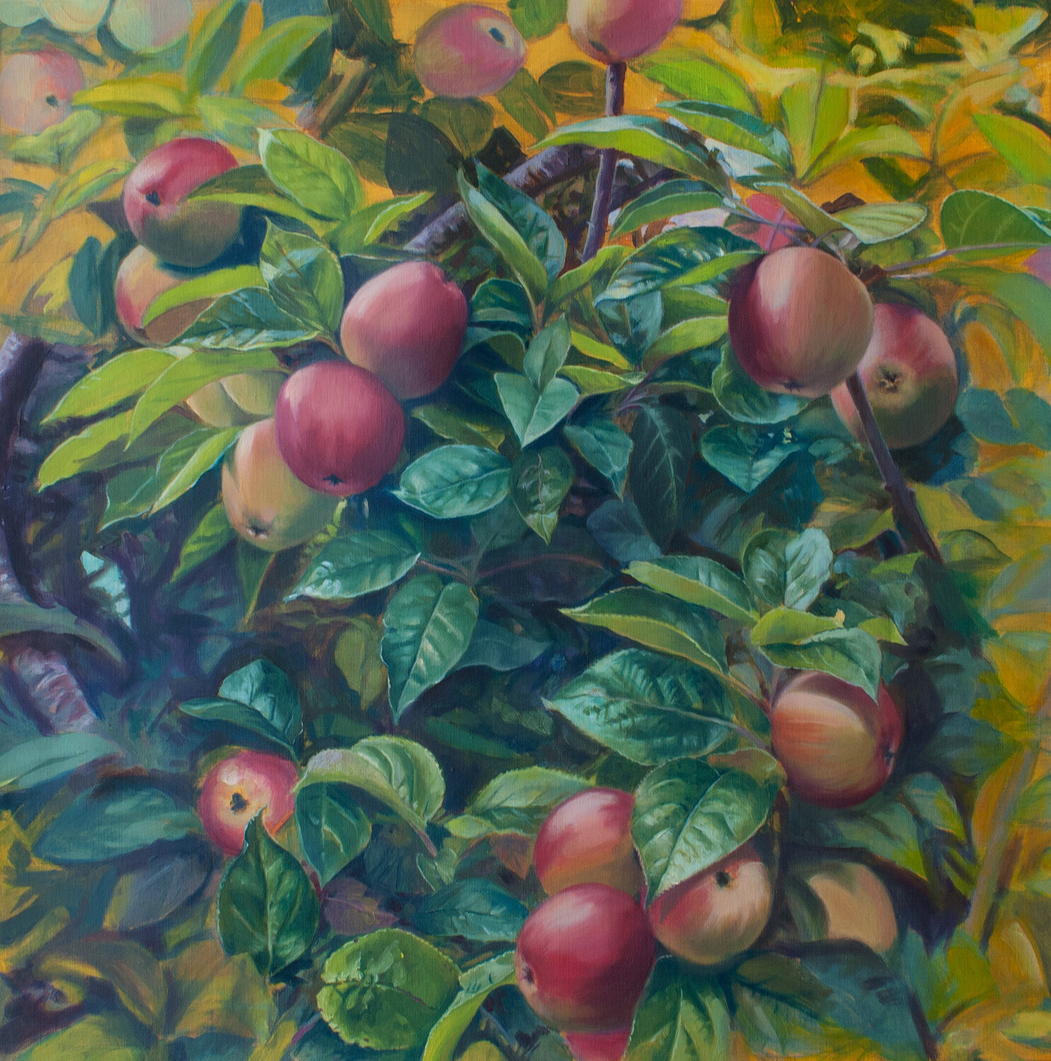 Pommes pommes pommes pommes ! Hubert Camiglieri Originalgemälde zu verkaufen