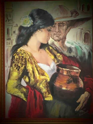 The Flirt van Sophia Bednarski, Schilderij te koop op Singulart