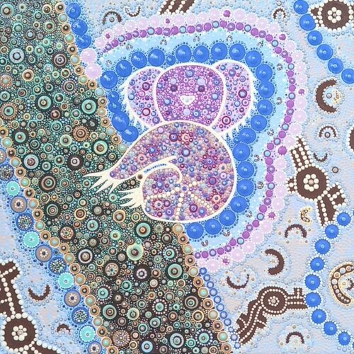 Koala's feelings di Virginie Bodéro, Pittura in vendita su Singulart