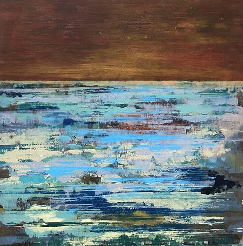 Orange At Night by Don Wunderlee, 회화 for Sale on Singulart