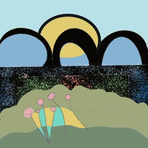 Dandelion Arches di Don Wunderlee, Stampa in vendita su Singulart