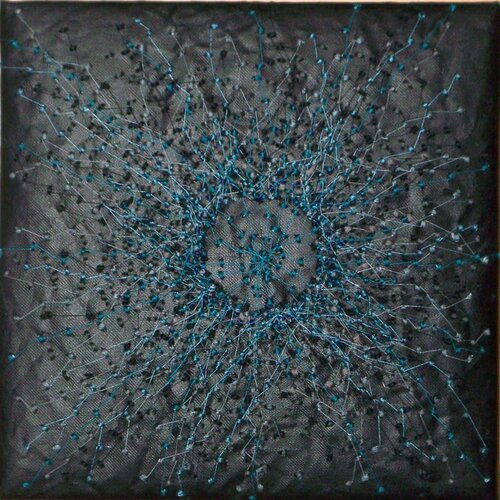 Variation in Türkis by Renate Motycka, Textile for Sale on Singulart