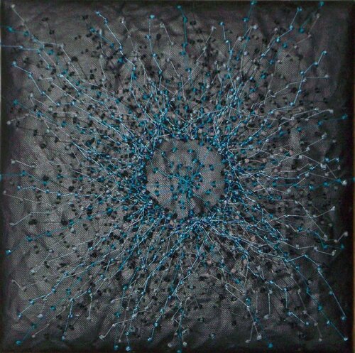Variation in Türkis by Renate Motycka, Textile for Sale on Singulart