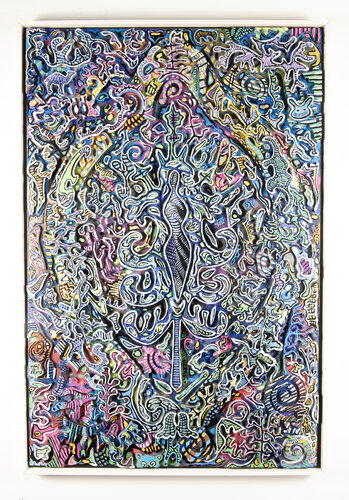The keeper of the gate welcomes all par Alan MacIntyre, Peinture en vente sur Singulart