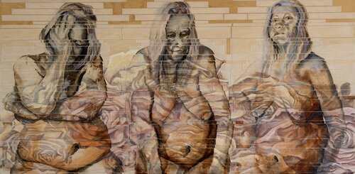 Woman Interrupted von Annette Nieukerk, Malerei kaufen auf Singulart