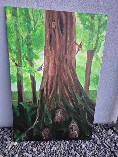 Baum der Alten by Eliane Hofer, Painting for Sale on Singulart