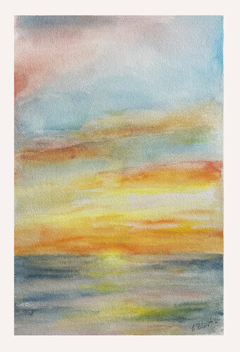 Sunrise 1 by Yan Zhovtis, Painting for Sale on Singulart