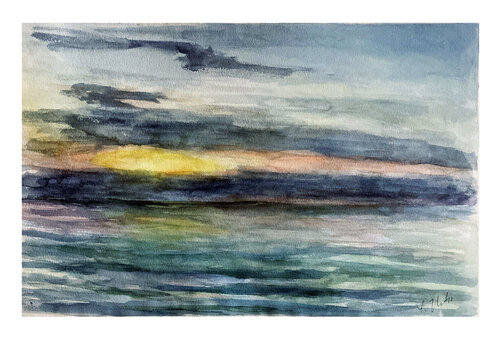 Sunrise 2 by Yan Zhovtis, Painting for Sale on Singulart