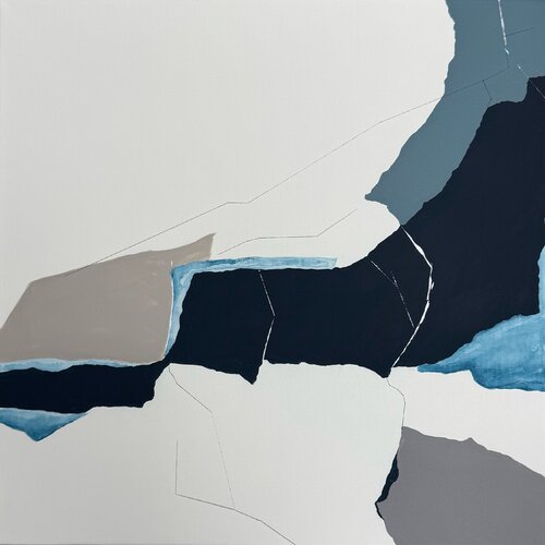 Balance in Blue par Daria Vergina, Peinture en vente sur Singulart