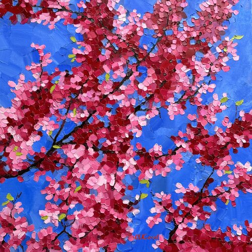 Tree of love. Early spring 2024 van Ulyana Korol, Schilderij te koop op Singulart