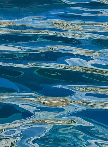 Blue drift van Ulyana Korol, Schilderij te koop op Singulart