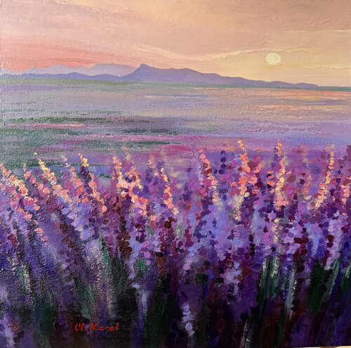 Blushing lavender morning by Ulyana Korol, Painting for Sale on Singulart