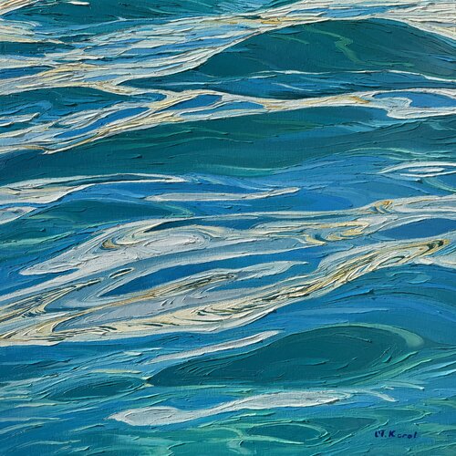 Golden glimmers von Ulyana Korol, Malerei kaufen auf Singulart