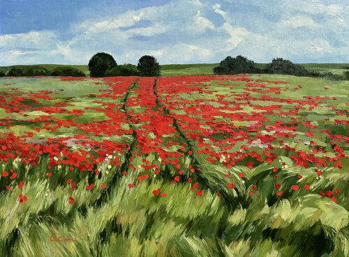 Red carpet by Ulyana Korol, Painting for Sale on Singulart