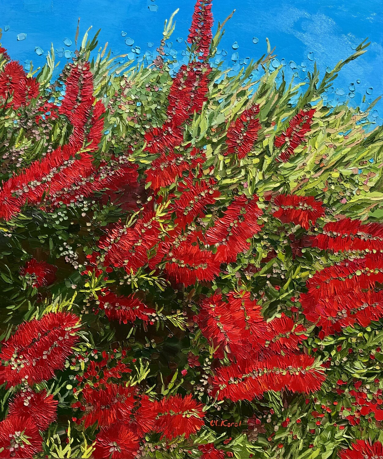 Red colibri Ulyana Korol Pintura original en venta