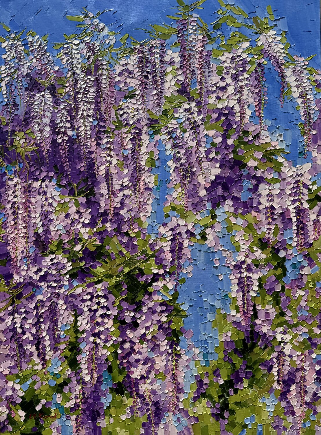 Spring in the garden of Eden Ulyana Korol Originalgemälde zu verkaufen