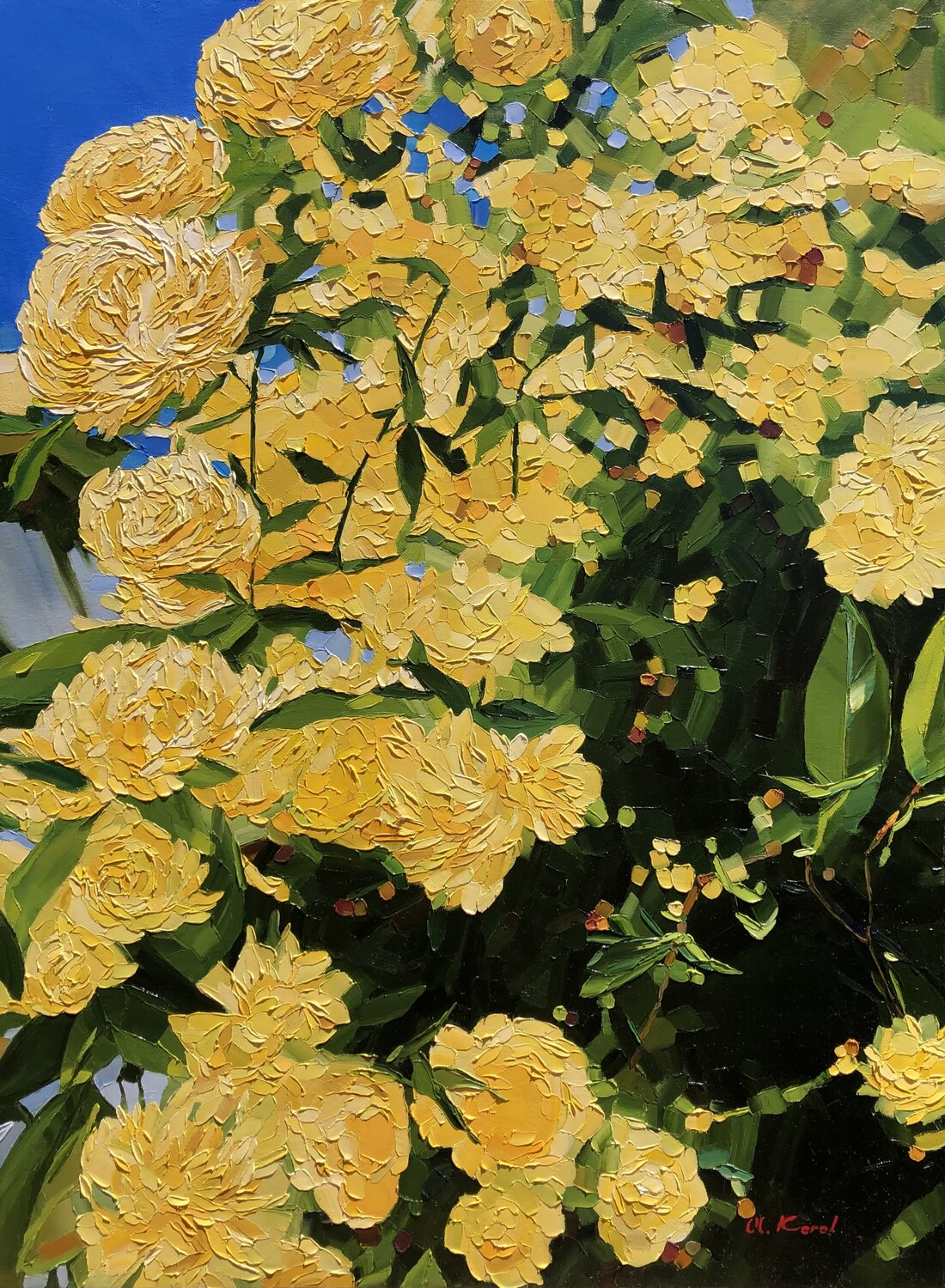 Moment of yellow bloom Ulyana Korol Originalgemälde zu verkaufen