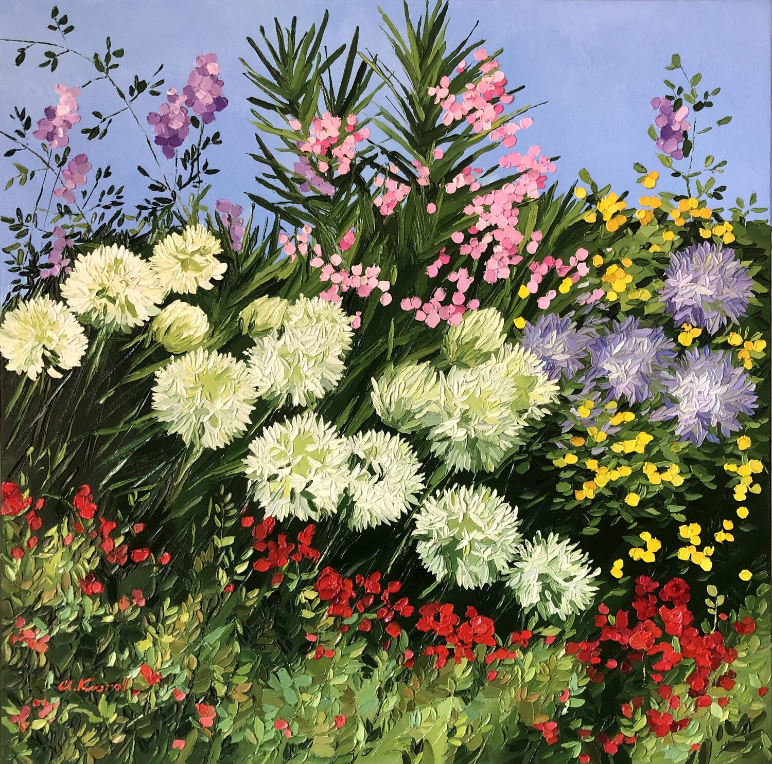 Estepona gardens 2 Ulyana Korol Origineel schilderij te koop