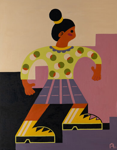 Reaching the Goal van Apollinaria Manko, Schilderij te koop op Singulart