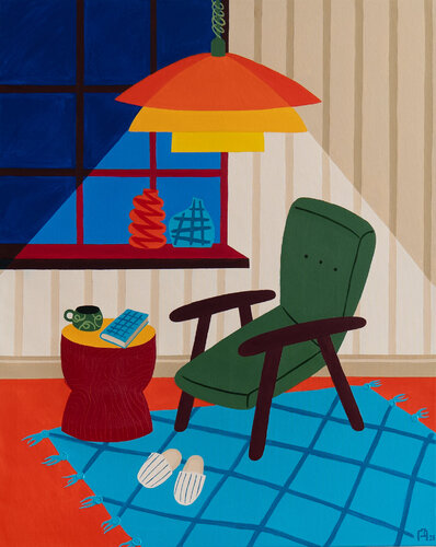 Rays of Comfort in Silence. The End of the Workday by Apollinaria Manko, Painting for Sale on Singulart